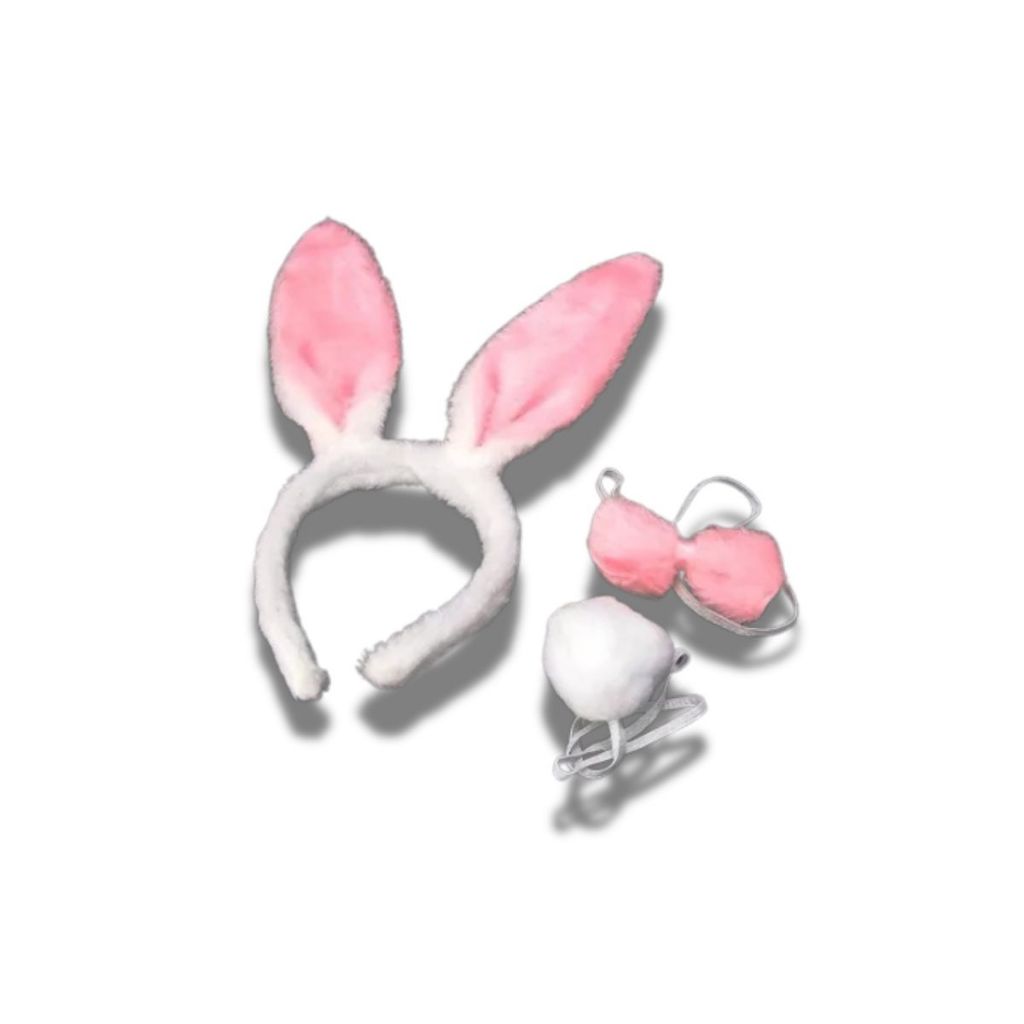 Kit Arco De Coelho Com Rabinho e Gravata Festa Fantasia Decoração em Oferta na Shopee