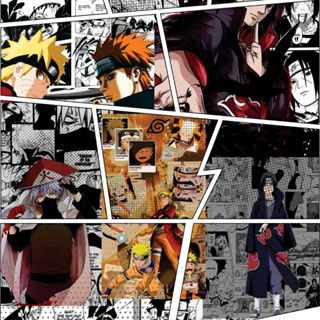 Papel de Parede Adesivo Naruto Sasuke Manga Colorido Quadrinhos Quarto Infantil Lavável 3 Metros em Oferta na Shopee