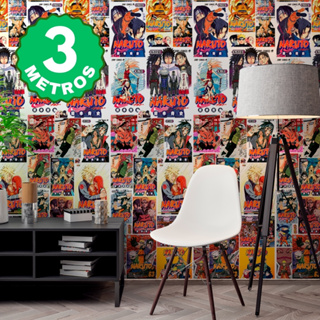 Papel de Parede Adesivo Naruto Capa de HQ Coloridos Quadrinhos Lavável Para Sala e Quarto - Pro Decor em Oferta na Shopee