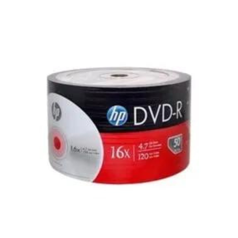 Disco Virgem Dvd-r Hp De 16x Por 50 Unidades