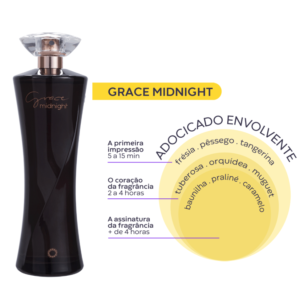 Detalhes do Grace Midnight Hinode Deo Colônia 100ml