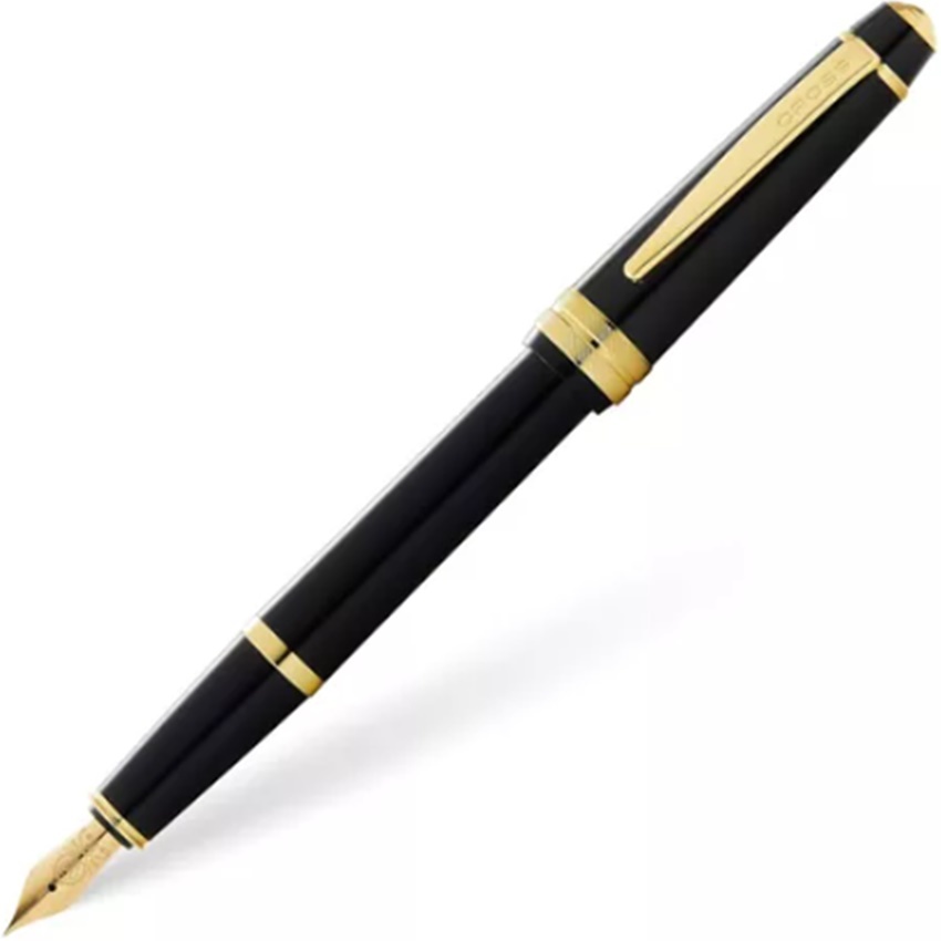 Caneta Tinteiro Cross Bailey Light Black & Gold At0746