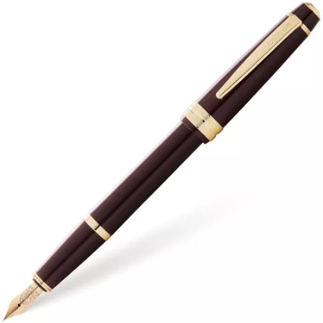 Caneta Tinteiro Cross Bailey Light Bordô Borgonha & Gold At0746-11Mf