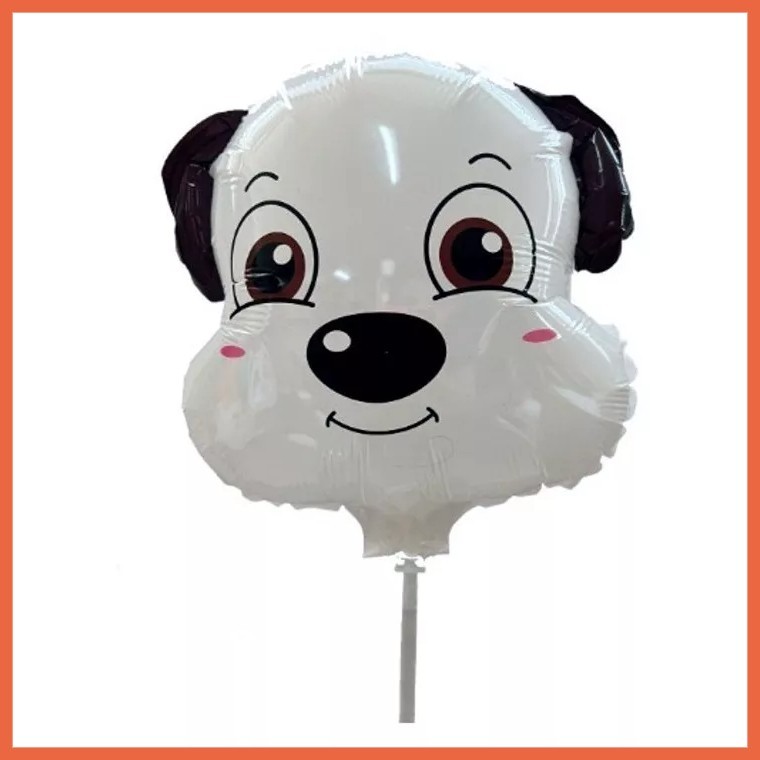 Kit Balão Metalizado Animais Safari Fazenda Raposinha + Cãozinho Festas de Aniver Artigo Infantil Fofos/2 unid