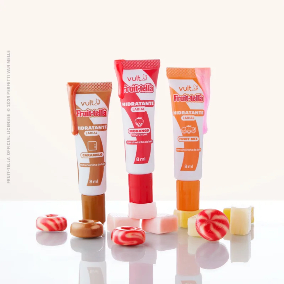 Hidratante Labial Sabores Coleção FRUIT-TELLA VULT - Cheirinho de Bala