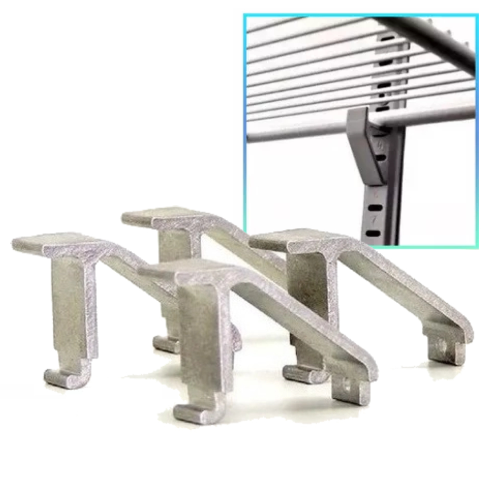 Kit 4 Suportes Prateleira Para Freezer Geladeira Expositor