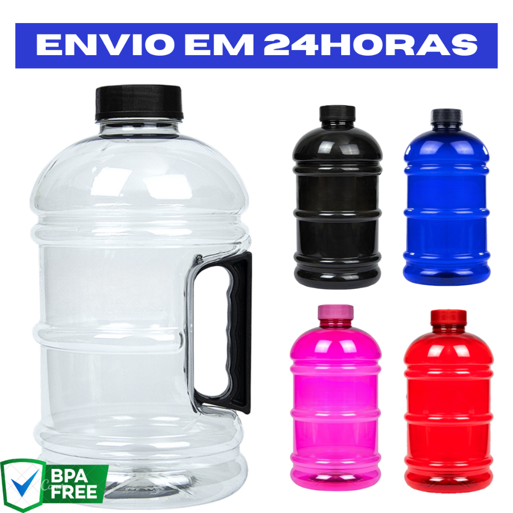 Garrafa De Água Para Academia Lazer Esportes Funcional 1.8L/1L/700ML/500ML ENVIO EM 24HORAS