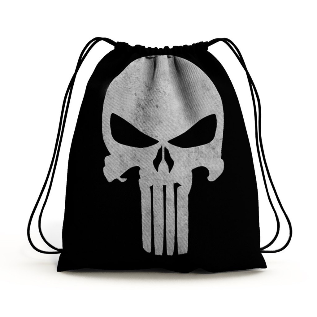 Bolsa Mochila Saco De Costas Unissex Masculino e Feminino Justiceiro