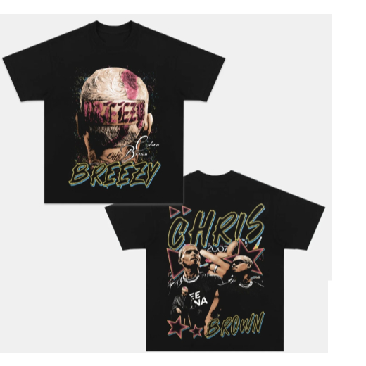 Camiseta  Artista Pop Chris Chris Brown Unissex Em Algodao