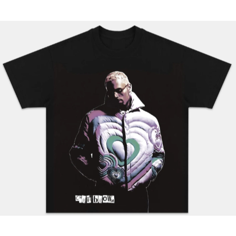 Camiseta  Artista Pop Chris Chris Brown Unissex Em Algodao