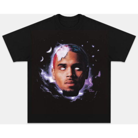 Camiseta  Artista Pop Chris Chris Brown Unissex Em Algodao