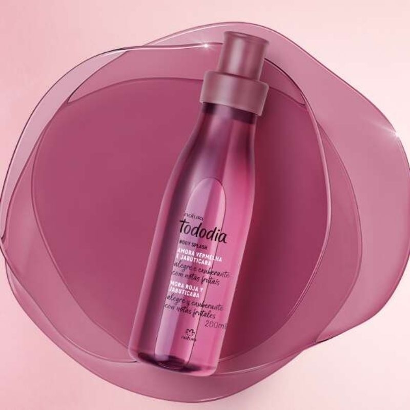 Body Splash Desodorante Colônia Tododia Amora Vermelha e Jabuticaba Feminino 200 ml