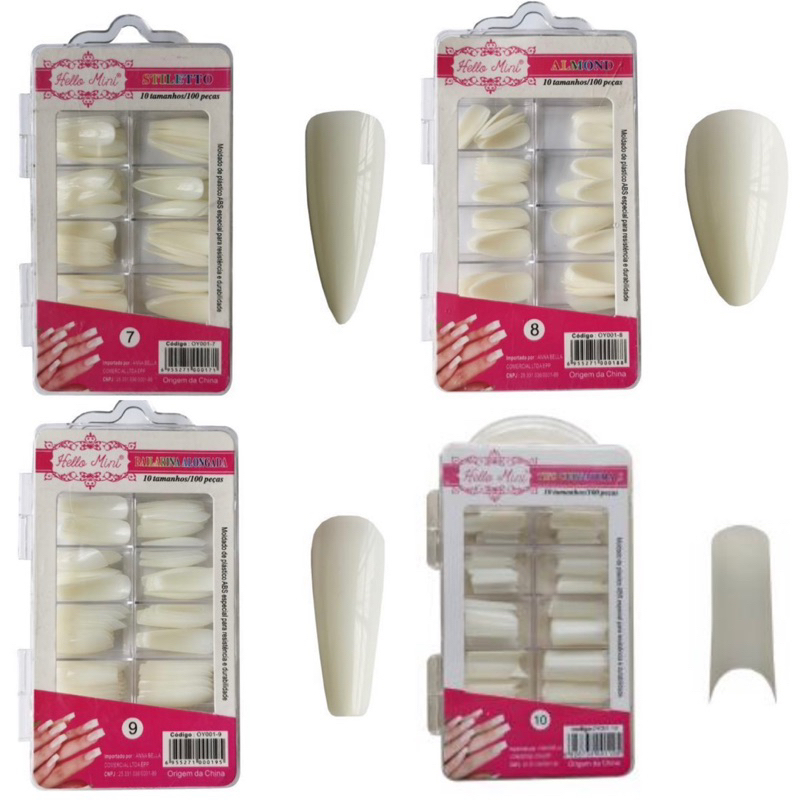 Unhas Postiças Tips Nail Hello Mini C/100