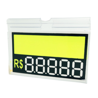 KIT 50 UNIDADES ETIQUETA PRECIFICADORA REUTILIZÁVEL  COM PORTA PREÇO 5,7CM X 7,5CM em Oferta na Shopee