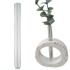 Tubo de vidro para vasos decorativos sala quarto escritorio mesa