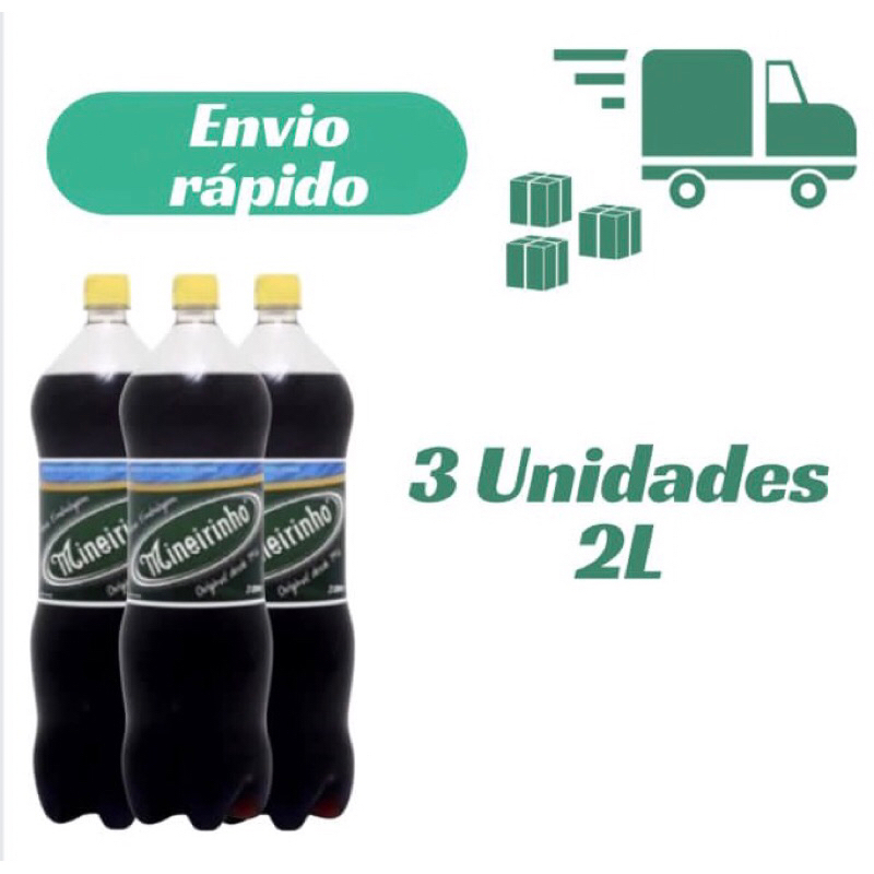 Kit 3 Unidades de Mineirinho 2L Refrigerante Envio Ja em Oferta na Shopee