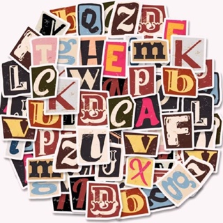 50 PCs Adesivos Vintage Letras de Jornal - Adesivos Letras estilo Recorte - Adesivos Vintage para Scrapbook - Adesivos em Oferta na Shopee