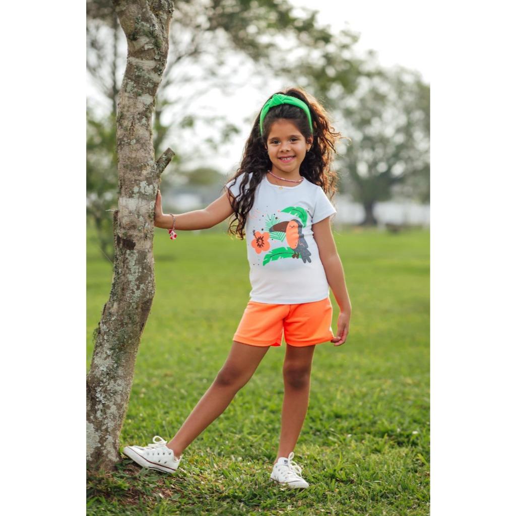 Kit Sortido 5 Conjuntos Roupa Infantil Menina Verão 10 Peças Crianças Feminina