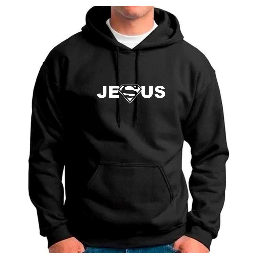 Moletom Masculino Jesus Super Religião Envio Rápido Oferta Promoção Estilo