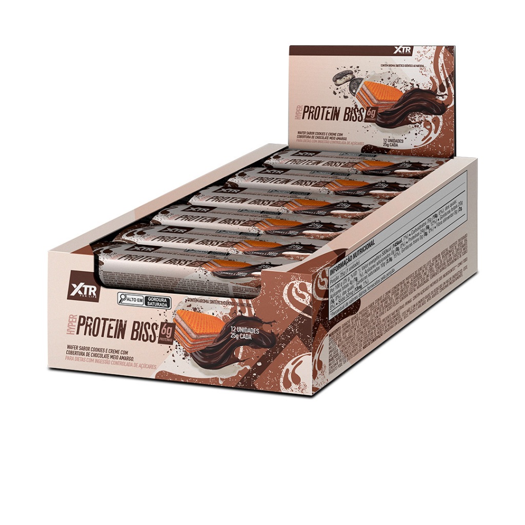 Protein Biss Wafer Recheado Proteico 12 Unidades