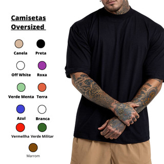 Camiseta Oversized Streetwear Gola Canelada Streetmoda 100% Algodão
