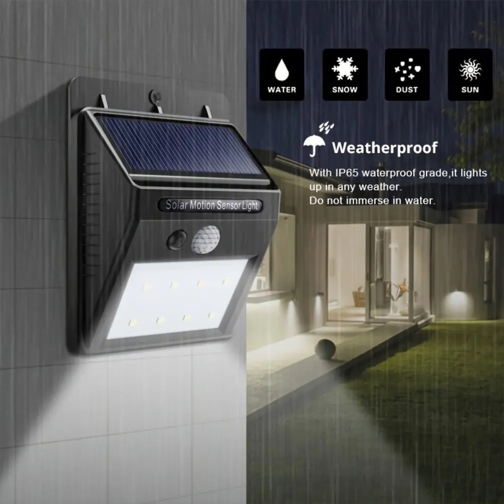Refletor E Luminária Solar Led Luz Automática Ativação Por Sensor - SQ7729 em Oferta na Shopee