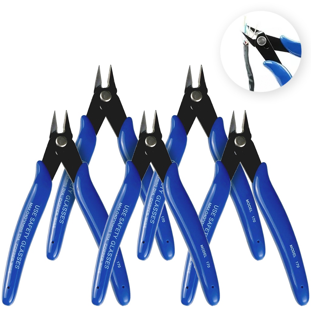 Kit Alicate Corte Dissipativo Antiestético Corte De Precisão 5 Unidades
