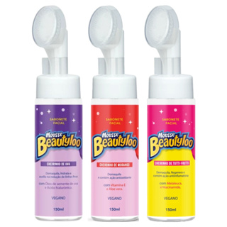 Kit C/3 Espuma Facial Beautyloo Mousse Micelar Face Beautifull em Oferta na Shopee