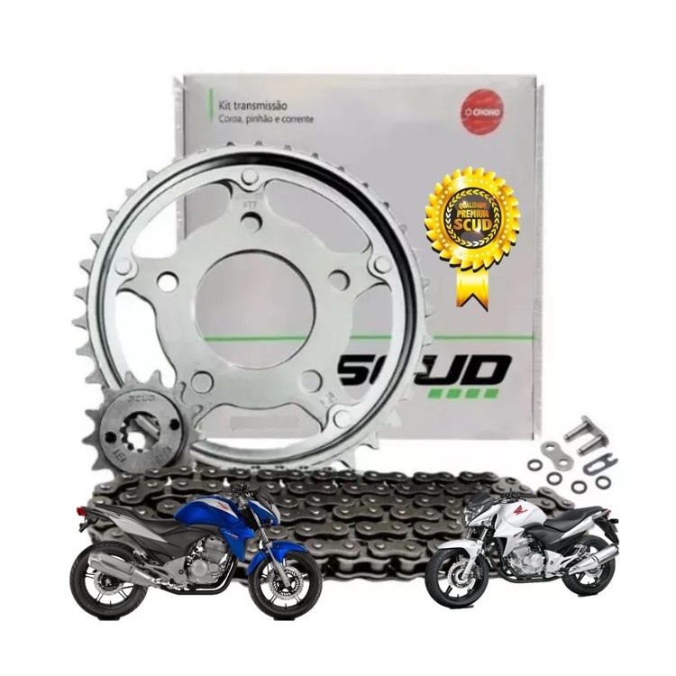 Kit Relação Honda Cb300 R Com Retentor Scud Transmissão em Oferta na Shopee