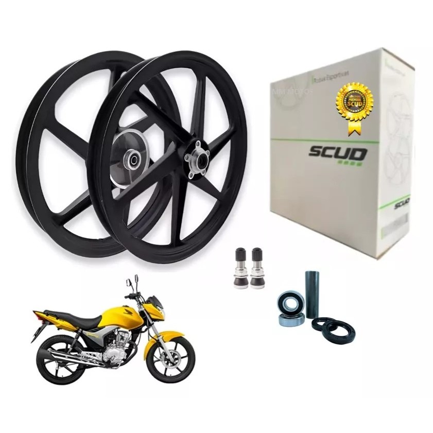 Roda Liga Leve Titan 150 Fan 150 2014 A 2016 Scud Freio Disc