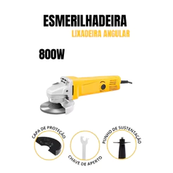 Lixadeira Esmerilhadeira Angular 4 1/2 115mm 800w 110v/220v Imperdível