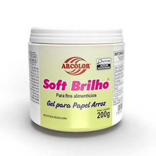 Gel Para Papel Arroz Soft Brilho 200g Arcolor em Oferta na Shopee