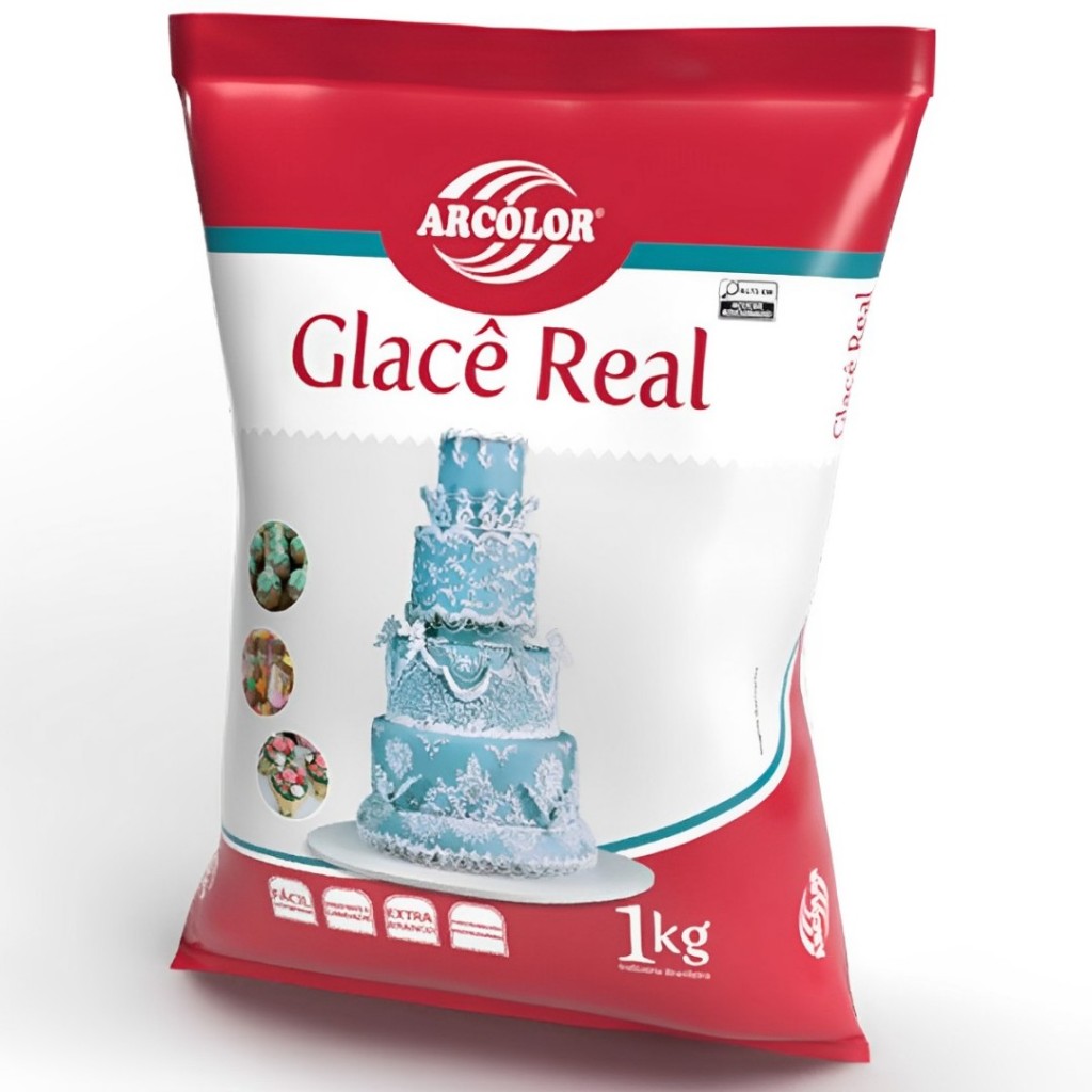 Glacê Real Para Decoração 1kg - Arcolor em Oferta na Shopee