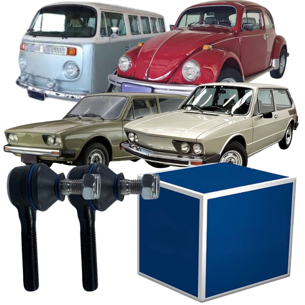 Par Terminal Direção Dianteira Vw Brasilia Kombi Variant em Oferta na Shopee