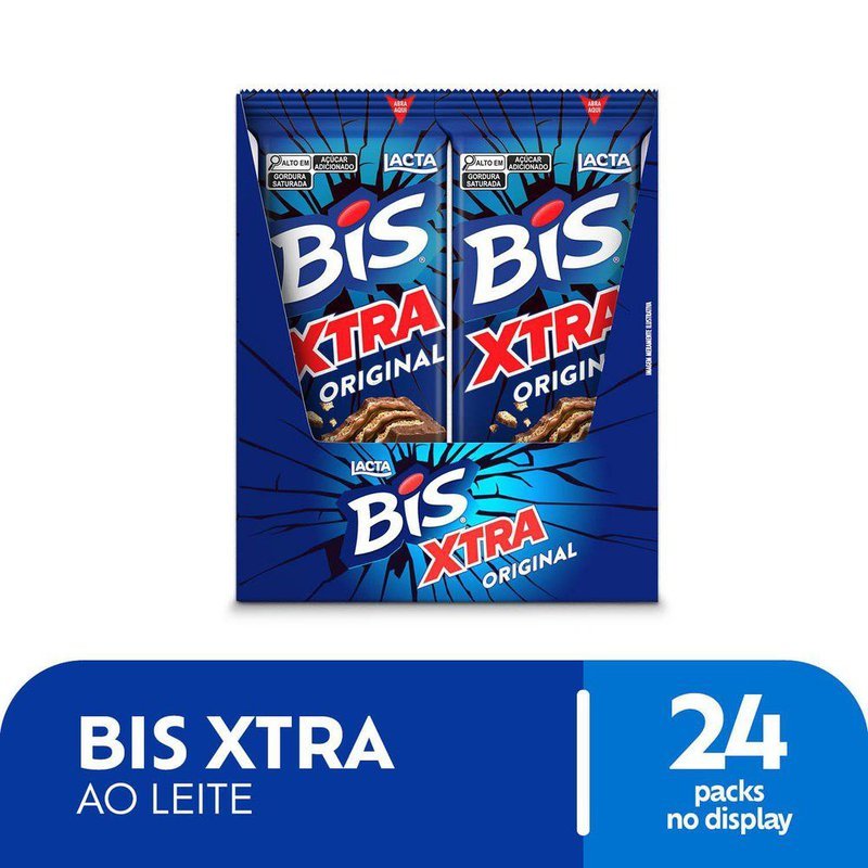 Bis Xtra ao Leite - 24 Unidades em Oferta na Shopee