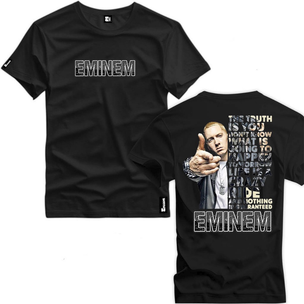 Camisa Camiseta Modelo Exclusivo Eminem Gangstar Tshirt Algodão Premium em Oferta na Shopee