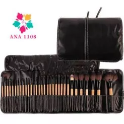 Kit 32 Peças Conjunto De Pincéis De Maquiagem Para Pó Sombra Delineador Lábios com estojo-INLIS ANA