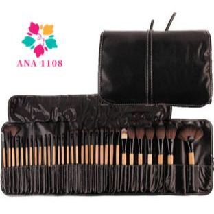 Kit 32 Peças Conjunto De Pincéis De Maquiagem Para Pó Sombra Delineador Lábios com estojo…
