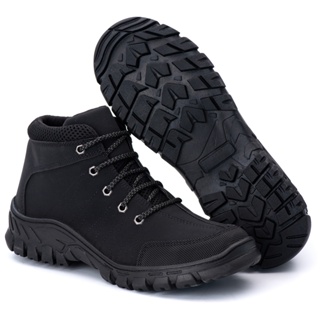 Bota Masculina Coturno Tratorado Sola Borracha Trabalho Adventure em Oferta na Shopee