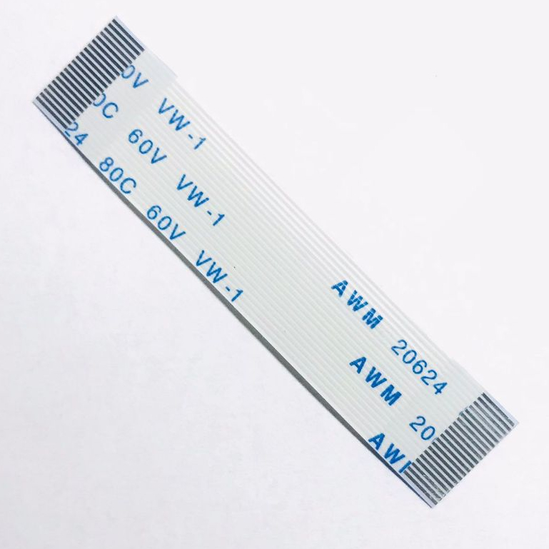 Cabo Flat 20 Vias Normal 5cm X 1,1cm  (Passo 0,5mm) - Compatível P/ Placa Botões Dvd Buster Hbd 9540 Av