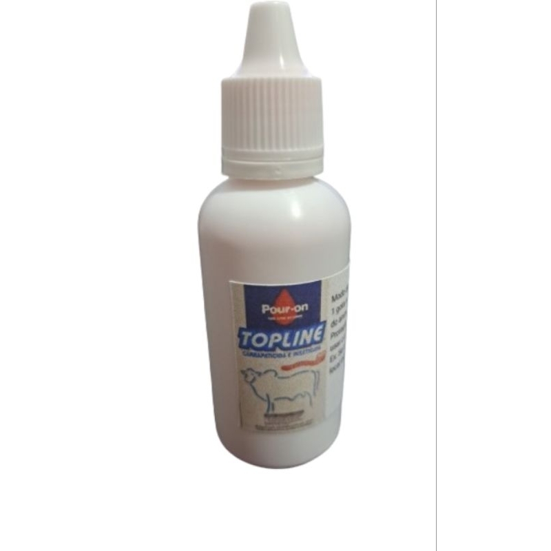 Topline pour On 30ML antipulgas e carrapatos para cães e gatos