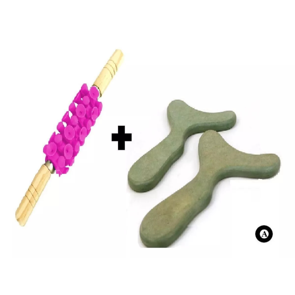 Kit Massageador Pantala + Rolo Turbinada Estética Rosa