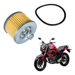 Filtro De Óleo + Anel Oring Yamaha Fz15 Fazer Fz-15 23/24 Em Diante