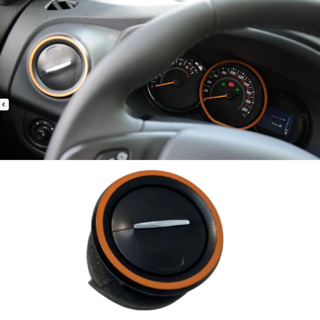 Difusor Ar Lateral Renault Sandero stepway Logan laranja Dynamique