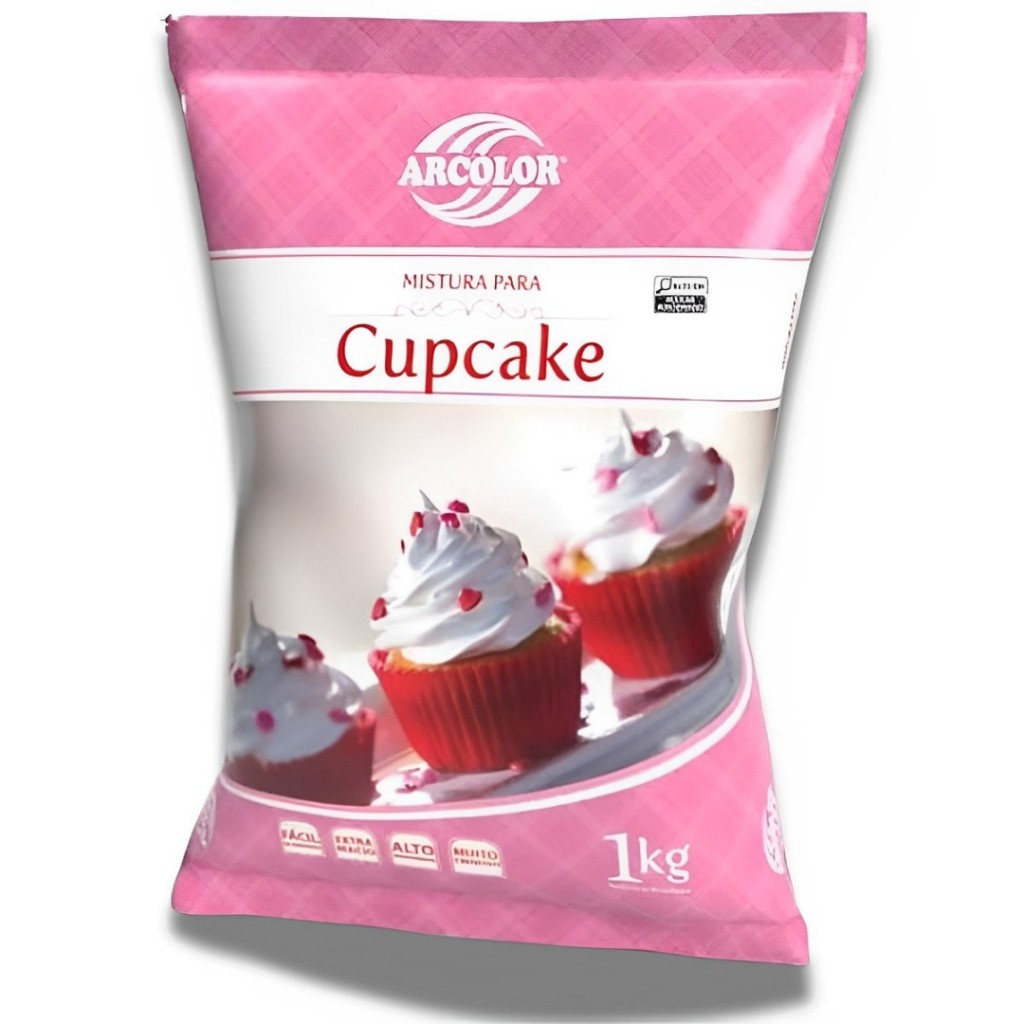 Mistura para Cupcake 1Kg Arcolor em Oferta na Shopee