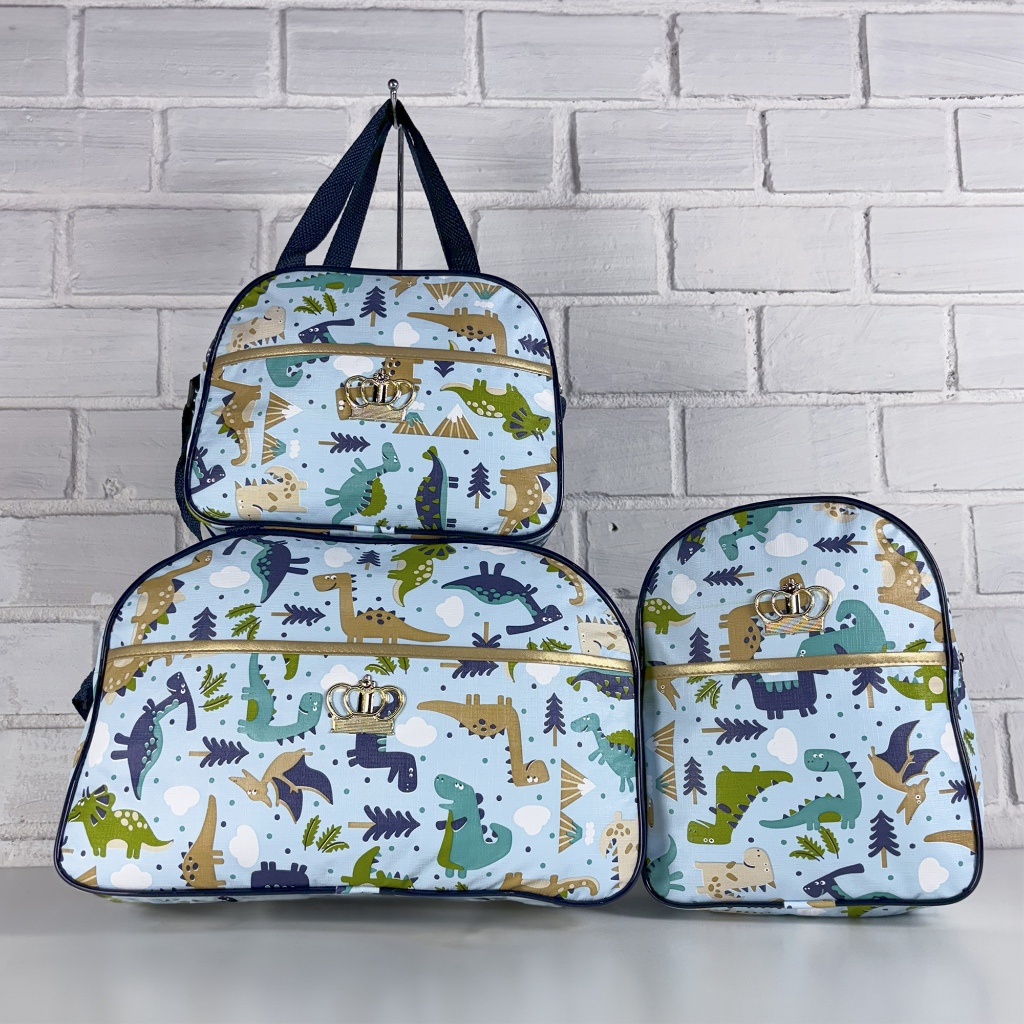 Kit Maternidade 3 Peças : Mala Grande, Mala Média e Mochila