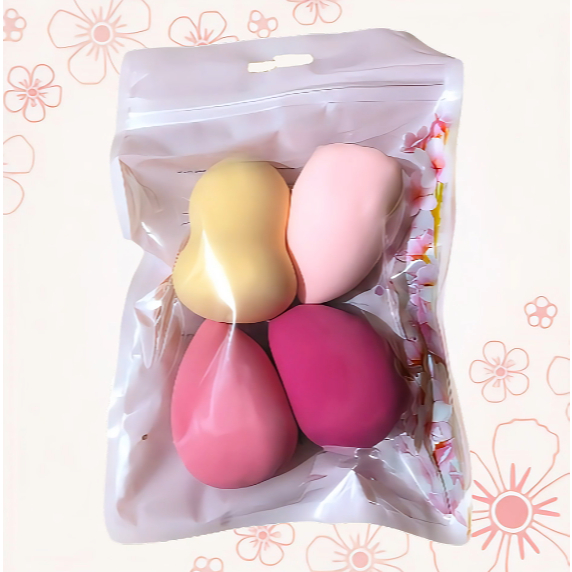 KIT 4 unidades Esponja Para Maquiagem/ Esponja de Rosto Facial Maquiagem Base