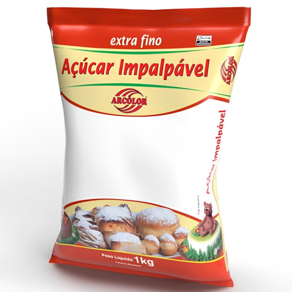 Açúcar Impalpável Extra Fino 1Kg - Arcolor em Oferta na Shopee