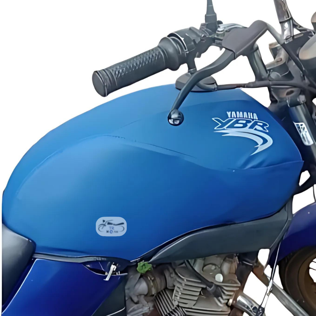 Capa Tanque Moto YBR 125 2000/2001/2002/2003/2004/2005/2006/2007/08 Azul