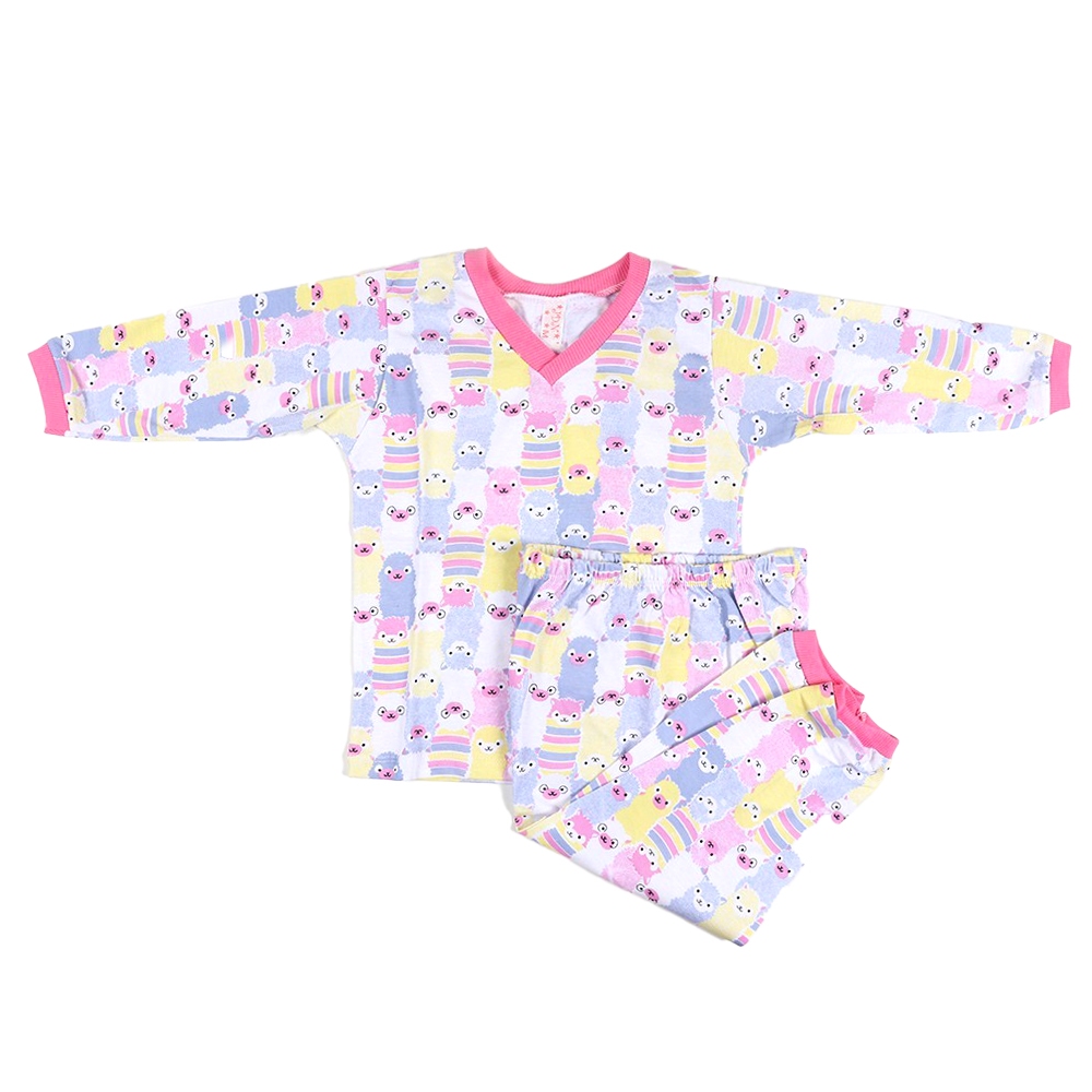 Pijama Infantil Calça Manga Comprida Menino Menina 100% Algodão Estampado